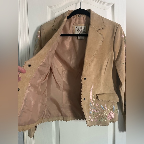 Incredible Cripple Creek leather floral jacket - Picture 5 of 11